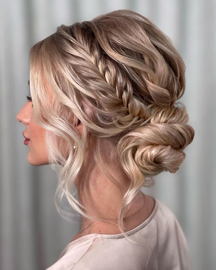 Bridal Half-up Style with Braids