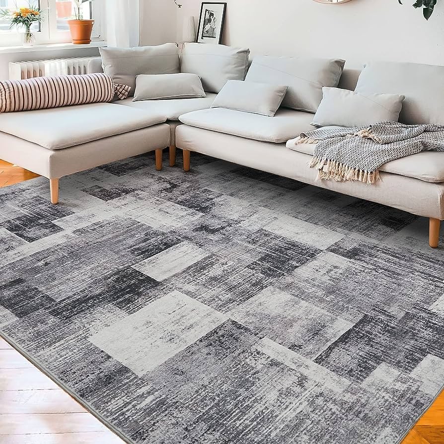 Ivory and Grey white Rugs