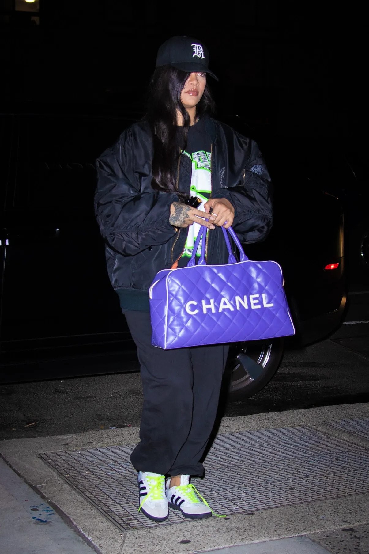 Rihanna with chanel bag